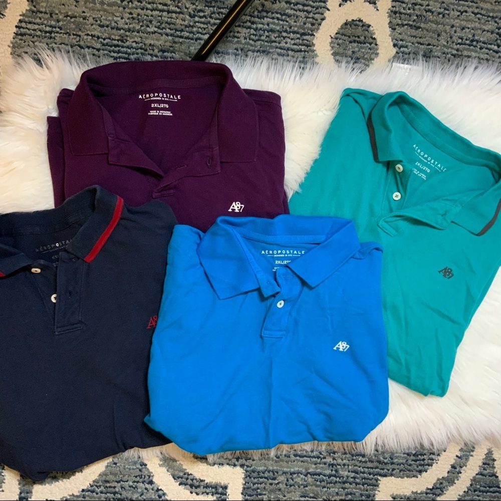 Lot of 4 Aeropostale Men Polos